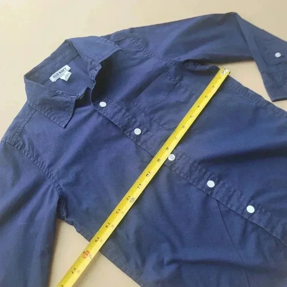 Lot Of 2 Old Navy Built-In Flex Navy Blue Boys White Button Down Size S (6-7) - Picture 13 of 15